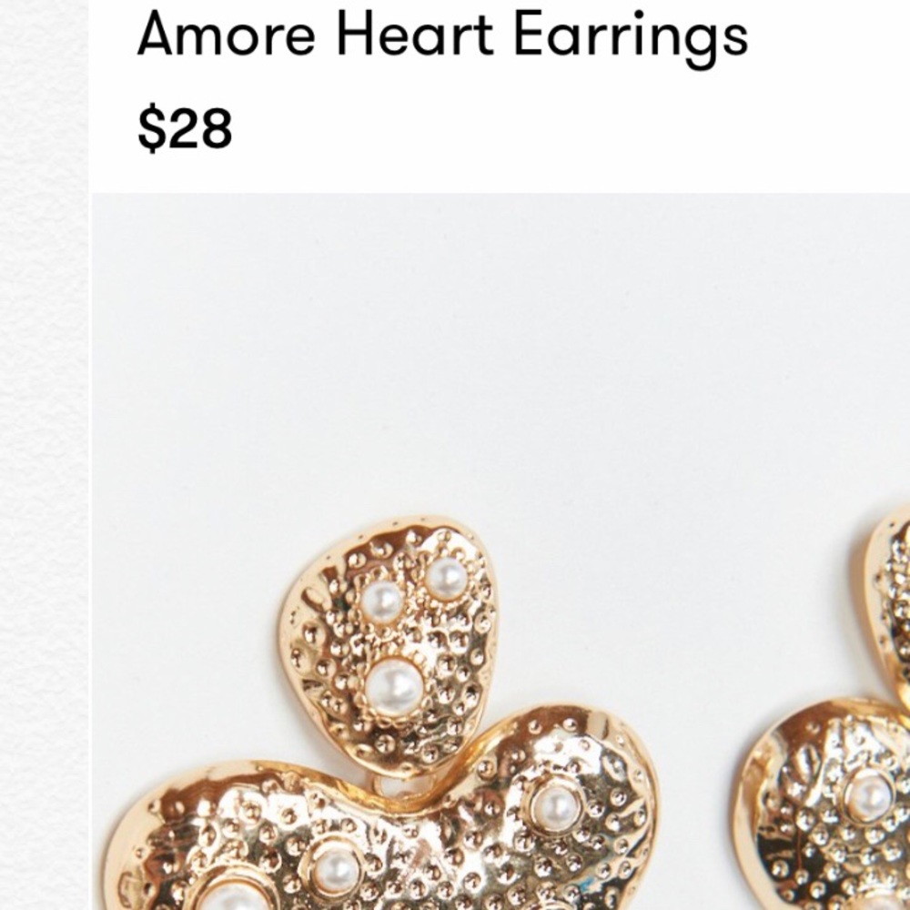 ✨New Amore Heart Earrings - Picture 4 of 5
